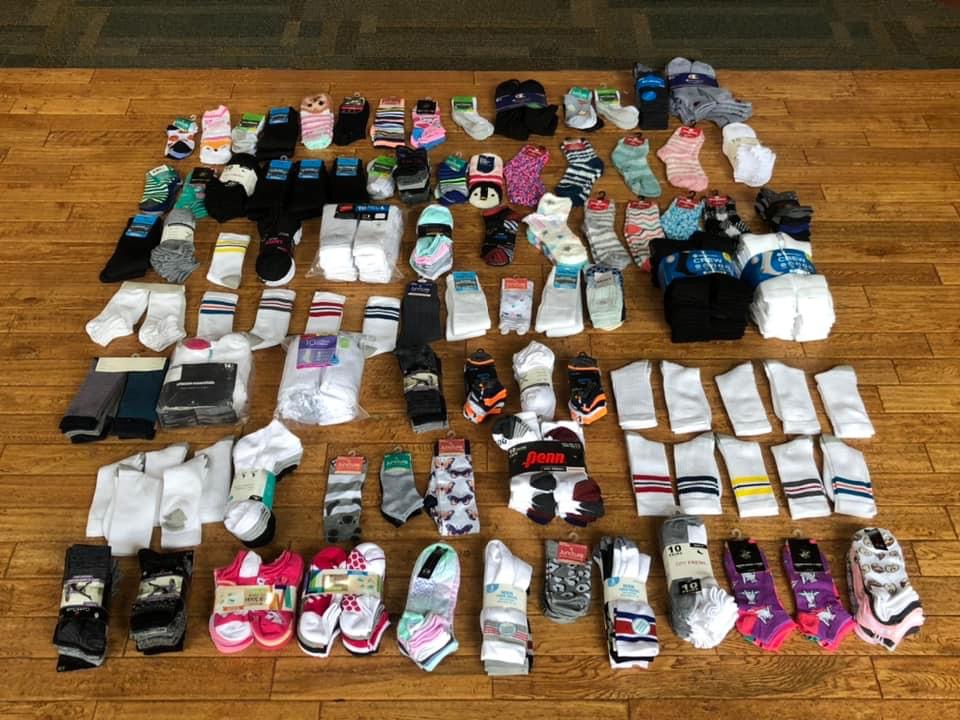 Women United socks collected October 2022